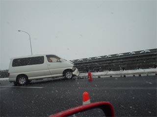 事故を見かけたヨ